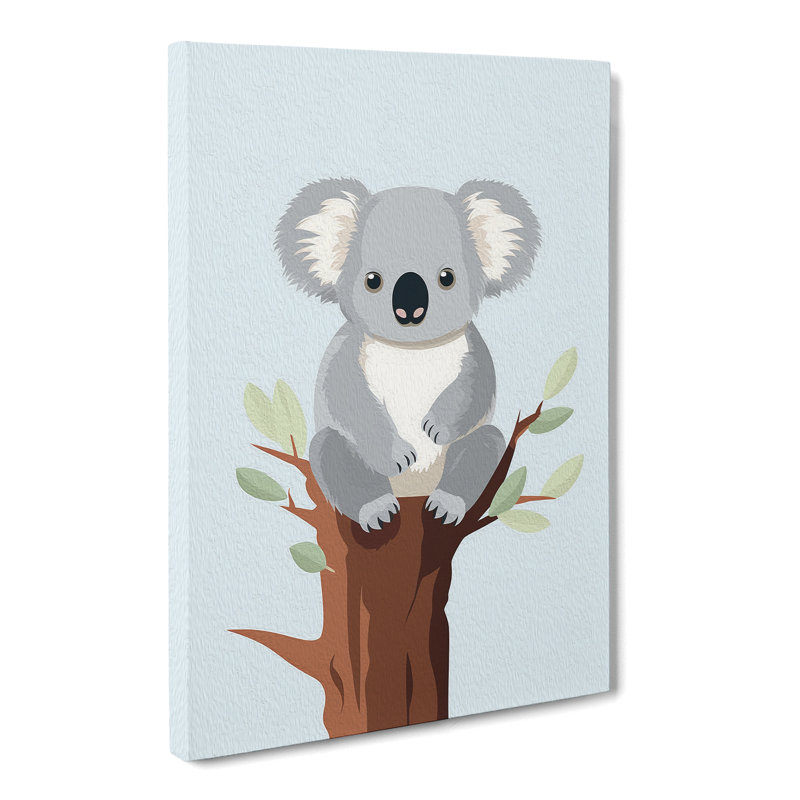 Koala Bear Minimalism No.2 - No Frame Print, 76cm H x 50cm W x 3cm D