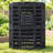 90-Gallon Black Recycled Plastic Garden Composter Bin, Large Outdoor Compost Box
