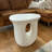 U-Shaped Side Table Concrete Accent Coffee Table