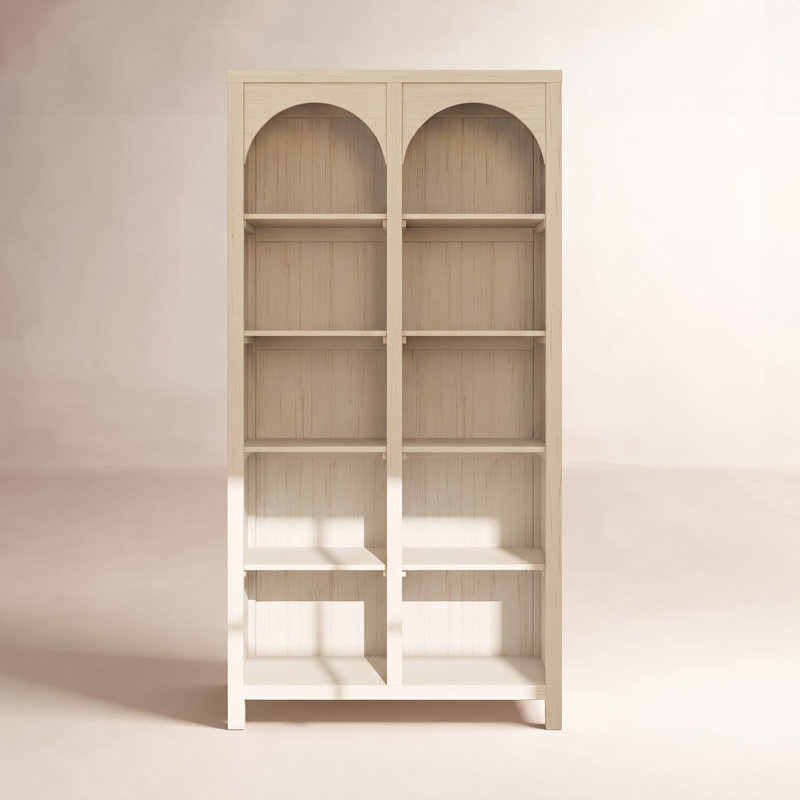 Eloise Narrow Bookcase, White Driftwood