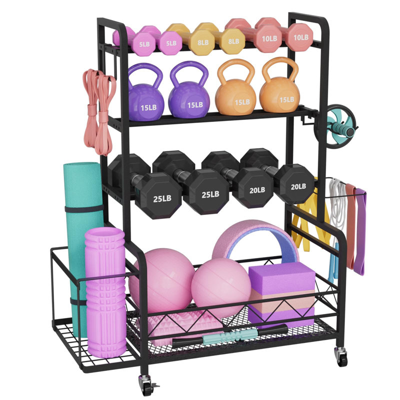 Metal Freestanding Multi-Use Sports Rack