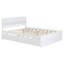 Structure de lit polyvalente et moderne comprenant un lit gigogne et deux tiroirs pour un rangement amélioré et une expérience de sommeil confortable