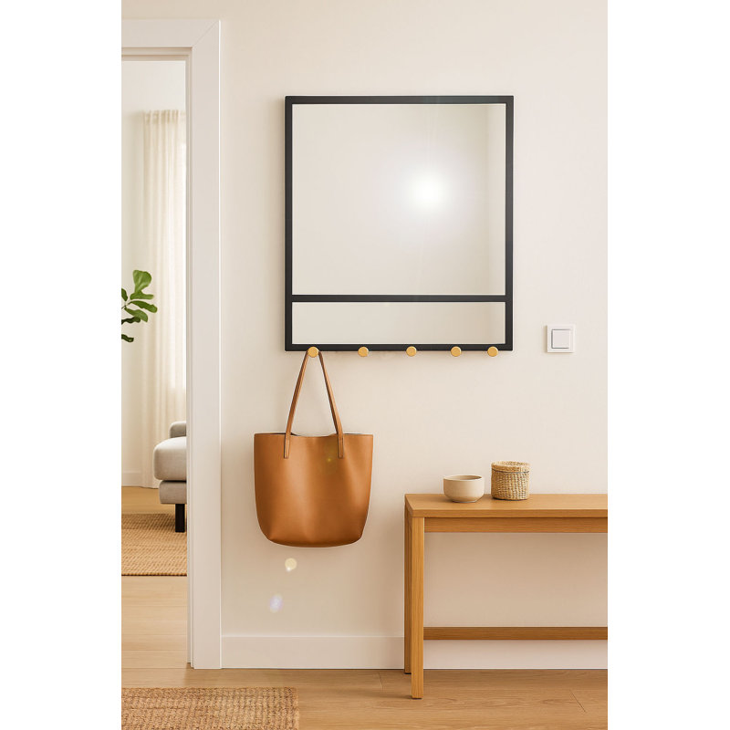 Bertram Metal Flat Wall Mirror