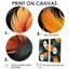 Plume orange et sarcelle, élégance aviaire - Art mural orange-1086128085-1086128107-1086128105