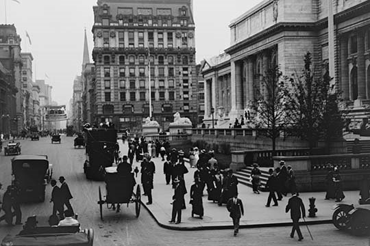 Bibliothèque publique new york-reproduction de photo, H 24 po x l 36 po x P 1,5 po