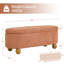 Banc de rangement moderne ovale avec pieds sphériques pour le hall d'entrée et le salon-960187725