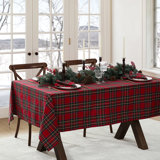 Kayleigha Holiday Plaid Christmas/Winter Cotton Tablecloth