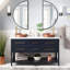 Miroir mural en métal (ensemble de 2)-102059524-102059525