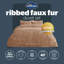 Silentnight Ribbed Faux Fur Duvet Set-117393391-136198015
