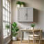 Armoire murale à porte simple en bois massif avec 2 portes et 2 tablettes pour le rangement dans la cuisine, le rangement dans la salle de bain, la buanderie et les tablettes réglables prêtes à assembler (l 30 po x P 12 po x H 36 po) （SEULEMENT UNE PIÈCE）