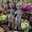 Ancient Alien Outer Space Alien Dude and Babe Shelf Sitters 2 Piece Statue Set