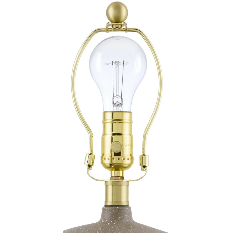 Lampe de table Danica, Gris / Blanc, Seagrass Empire