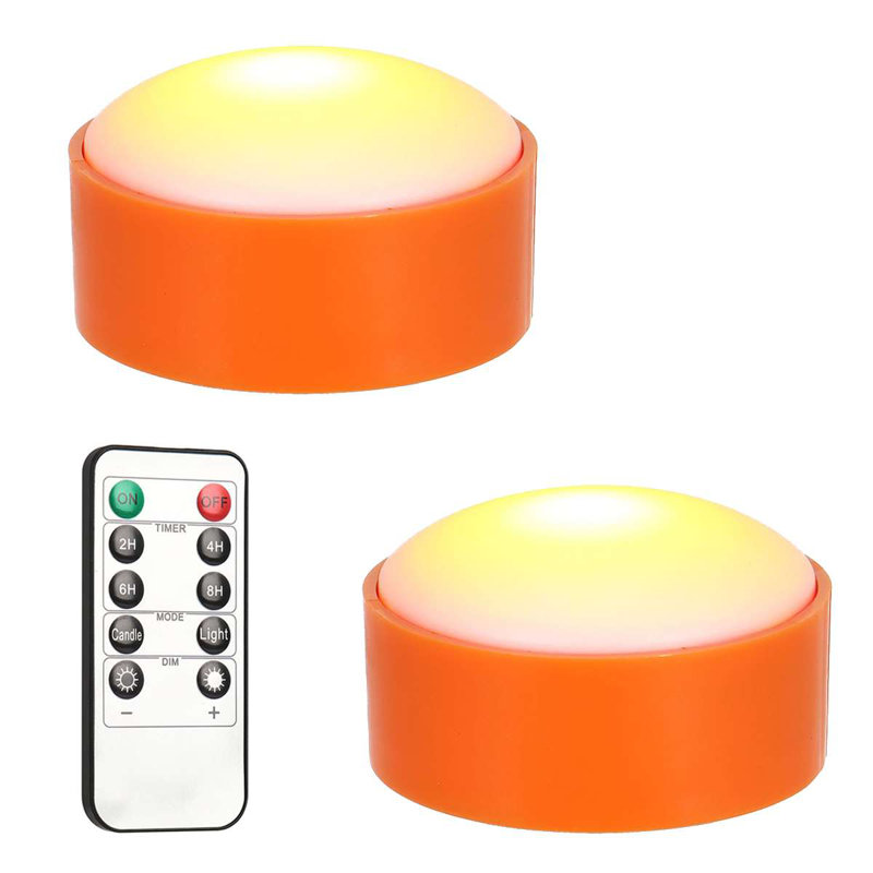 Lampe citrouille Hansludwig avec télécommande et minuterie orange