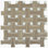Llama Dog Bone Basketweave 10 In. X 10 In. Porcelain Mosaic Floor and Wall Tile