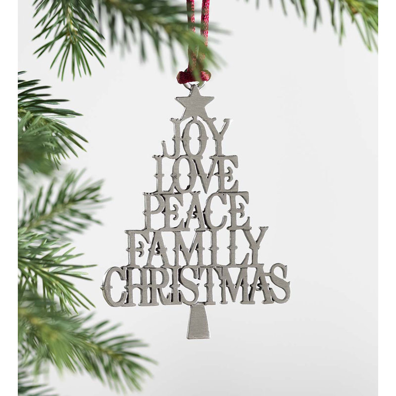 Solid Tree Holiday Shaped Ornament