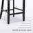 Upholstered Counter Stool with Solid Wood Frame-724752140-724752149