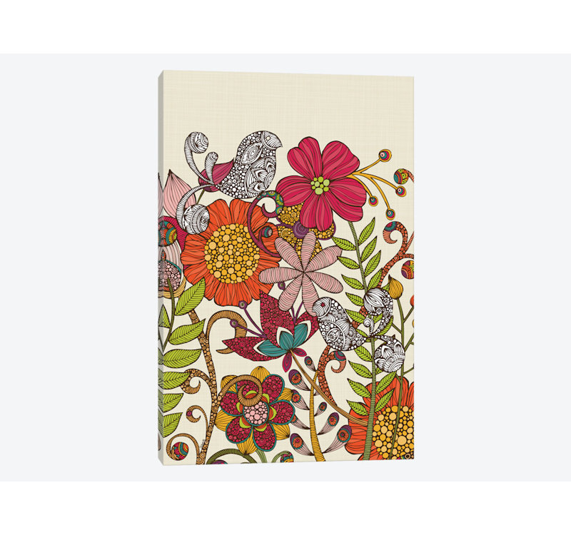 Jardin printemps, impression sur toile tendue, H 60 po x l 40po x P 1,5 po, Toile tendue