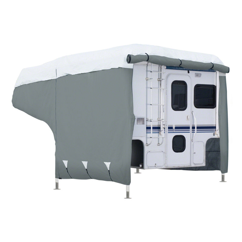 Overdrive PolyPro3 Elastic, Zipper Mildew Resistant RV Cover By Classic Accessories, 10 - 12'