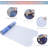 40x16" Blue Marble Non-slip Bath Mat