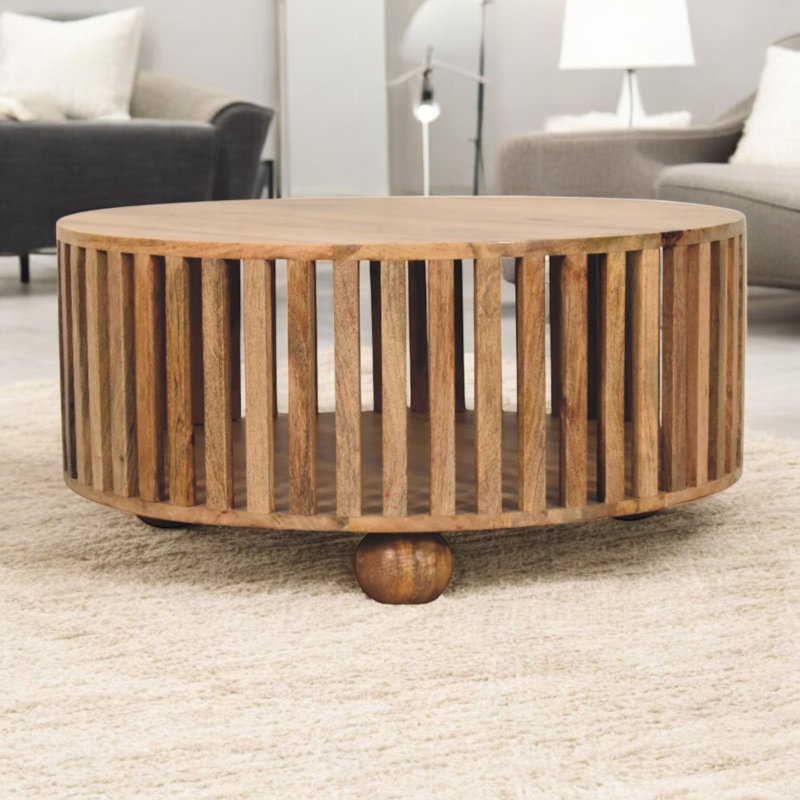 Table basse à lattes