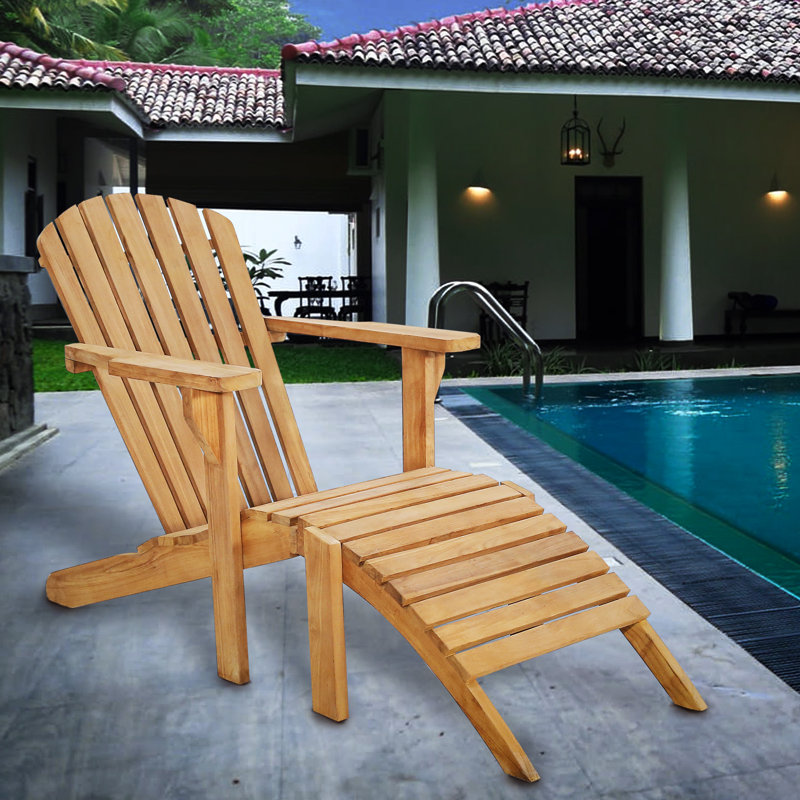 Chaise Adirondack en bois massif avec