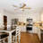 52 Inch Modern Ceiling Fan With 22W LED Light And Remote Control 5 ABS Blades For Living Room-1419006944-1424406447