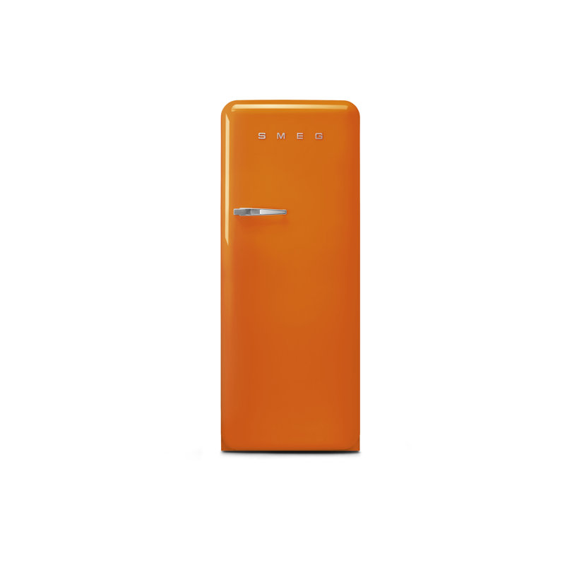 SMEG 50s Style 24'' Top Freezer 9.92 cu. ft. Refrigerator, Right, Orange