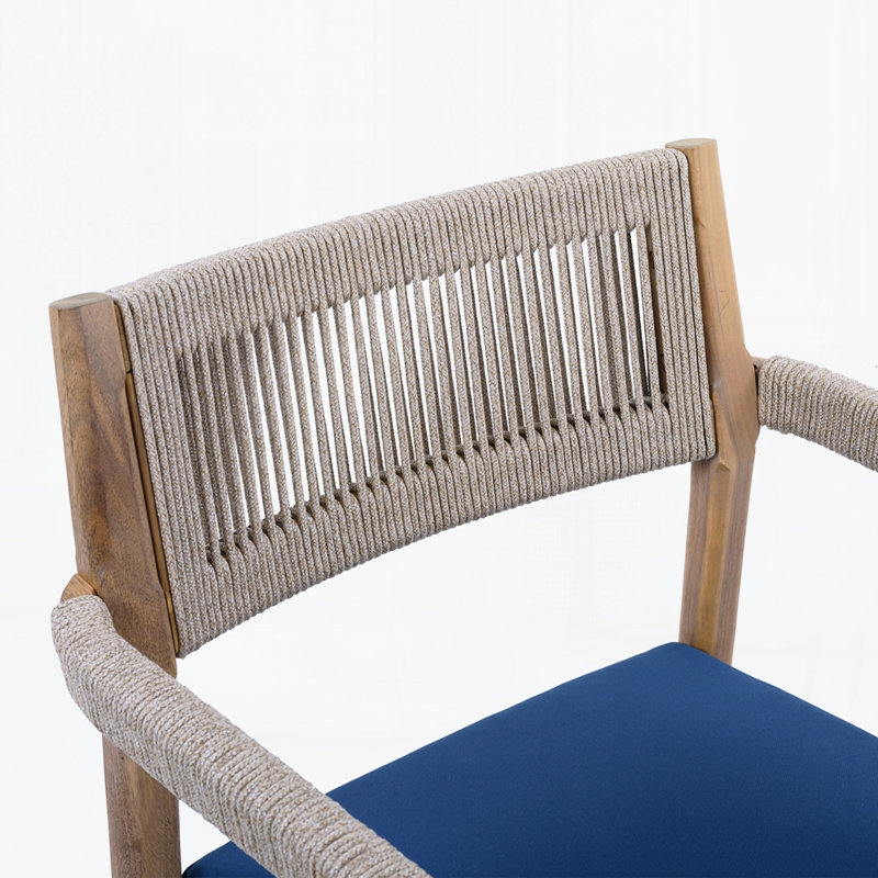 Ensemble de chaises d'extérieur (ensemble de 4), 4, Marine