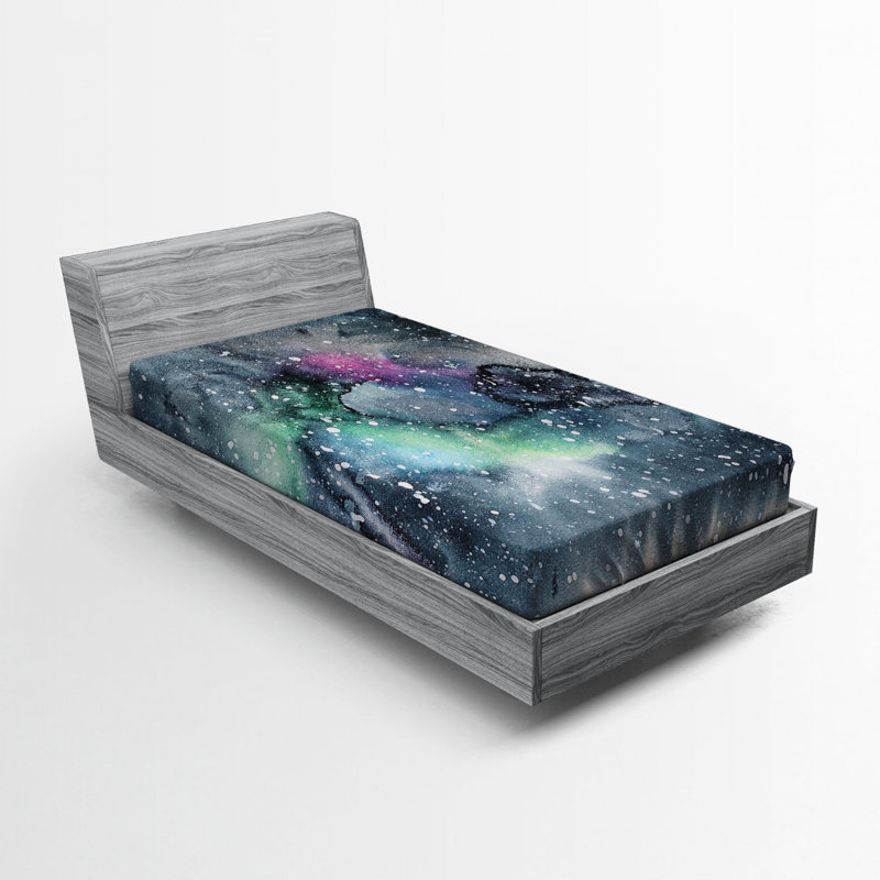Microfiber Abstract Fitted Sheet, Twin XL Fitted Sheet