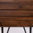 Wood And Iron Legs Rustic Desk, Industrial Style, , 18X18x18, Tone Change Patio Sideboard, Stain Variation