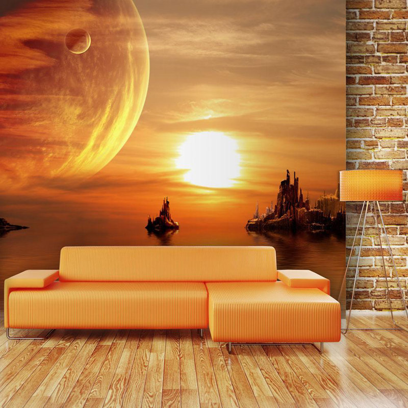 Murale Allyne Fantasy Sunset, L 106 po x l 137 po