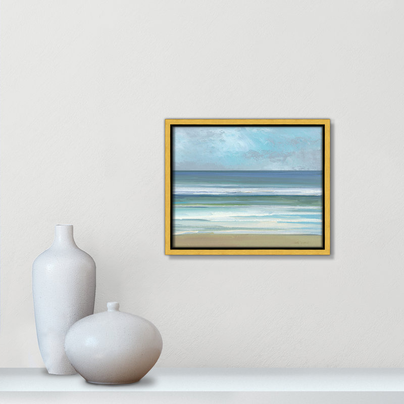 «Gentle Waves II» par Sally Swatland, H 9,5 po x l 11,5 po, Doré