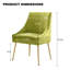 Chaise d'appoint rembourrée en velours avec pieds dorés -914484086