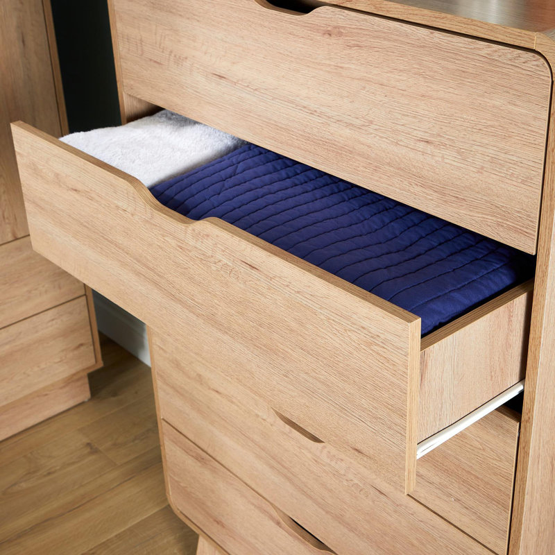 Udall 80 cm W Chest of 5 Drawers