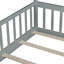 Lit de plancher avec rails et porte, avec lit de tente avec lattes et clôture-1471506040-1471506042