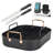 Viking Hard Anodized Roaster W/copper Handles And Double Bonus (2pc Carving Set And Thermometer)