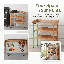 Établi de jardin compact en bois avec tablettes et crochets de rangement pour l'organisation du patio-1079644873