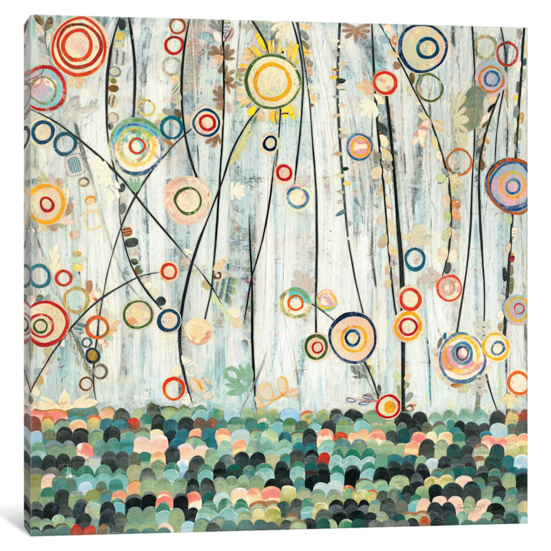 « fleuriing pâturage », impression sur toile tendue, H 26 po x l 26 po x P 1,5 po