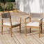 Ensemble de 2 chaises d'extérieur tressées en bois d'acacia