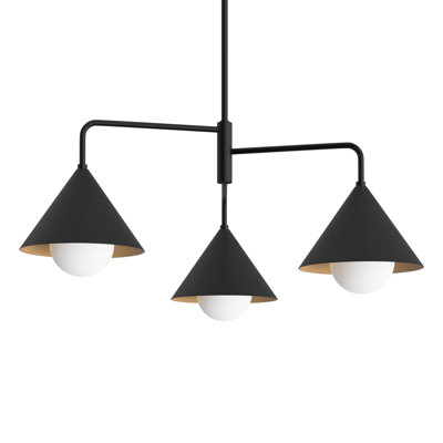 Ireland 3 Light Metal Geometric Chandelier