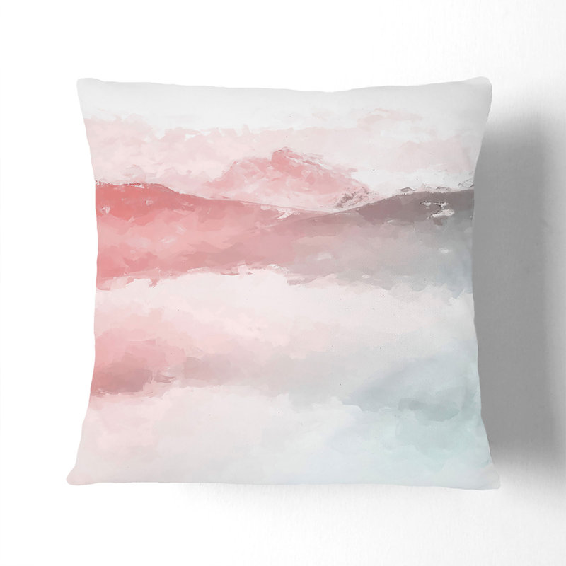 Misty Mountain Cushion with Filling, Black, 40cm H x 40cm W x 15cm D