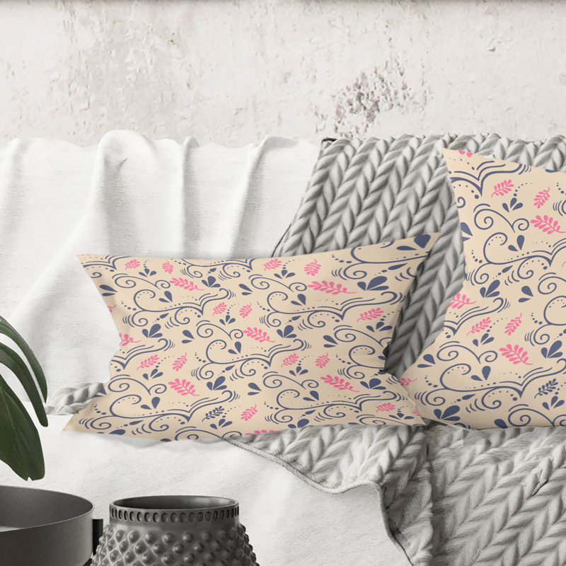Coussin décoratif rétro Mid-Century