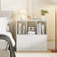 2 cubes cubes avec portes, compartiments ouverts et armoire, tablette moderne, blanc-820324329-820324334