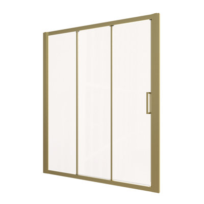 60" W X 70" H Three Sliding Semi-Frameless Shower Door