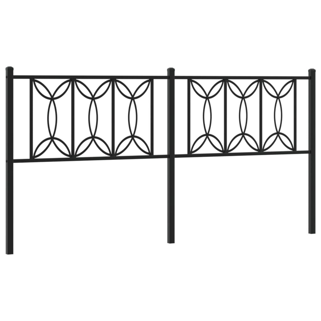 vidaXL - Headboard - Metal - White - 198 cm - Image 3