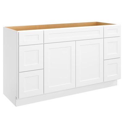 Cozy Design 34.5'' H Plywood Sink Base Cabinet Ready-to-Assemble