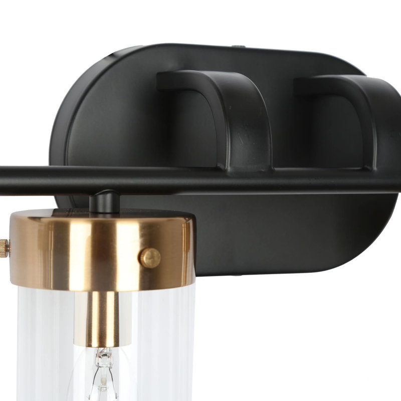 4-Light Black And Gold Wall Sconce