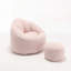 Fauteuil à billes rembourré avec repose-pieds-567656691