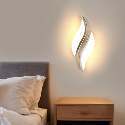 Modern Chrome Acrylic LED 30Cm Sleek Design Wall Sconces