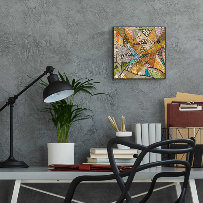 «Modern Map of D.C.» par Nikki Galapon, art mural en verre acrylique, H 12 po x l 12 po x P 0,13 po
